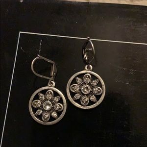 Touchstone crystal earrings